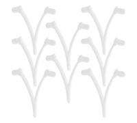 OSOLADY Clips de Fijación para Limpieza de Piscina 8 Piezas ABS Blanco | Cierre Rápido Tipo V, Compatible Mango y Red Recogehojas, para Piscina y Parque Acuático