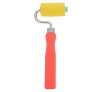 OSOLADY Rodillo de esponja manual para bordes de papel tapiz - Rodillo de presión con mango de plástico para bricolaje profesional - Herramienta alisadora para la aplicación de papel tapiz en la