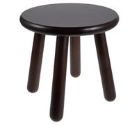 OSOLADY Taburete Redondo de Madera: Taburete rústico de Madera con Asiento Redondo y Cuatro Patas - Elevador de Maceta de 24 cm para Pasillo y Entrada, Color marrón