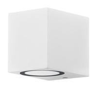 OSRAM Aplique de exterior ENDURA Classic Square Down, blanco, casquillo GU10 (máx. 35W), puede equiparse con una lámpara normal o inteligente, tipo down o up/down, protección IP44