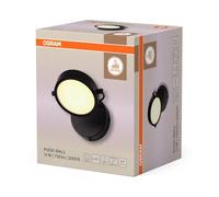 OSRAM Aplique de Pared LED Decor Puck 11W 930 Negro | Decor Puck, Ambient Mood Light, Negro, 30000 h, Paquete de 1