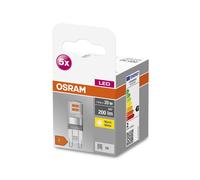 OSRAM Base PIN bombilla LED bi-pin G9 1,9 W 2700 K, paquete de 5 unidades EC:EPREL:522874