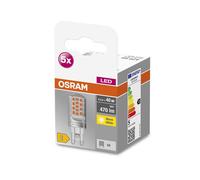 OSRAM Base PIN bombilla LED bi-pin G9 4,2 W 470 lm, paquete de 5 unidades EC:EPREL:522877