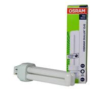 Osram - Bombilla Dulux D/E 13W 840 4 PIN OSRAM ADoceVoltios fluorescente compacta tipo D con casquillo G24q-1, 900 lm, 20.000 horas de vida útil para luces interiores y apliques pared interior