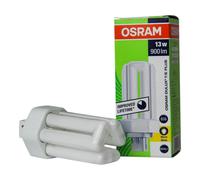 Osram - Bombilla fluorescente compacta Dulux T/E 13W 830 4 PIN Gx24q-1 para luces interiores y lámparas de techo, 900 lm, 20.000 horas, ideal para apliques pared interior y plafones LED techo