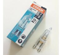 OSRAM - Bombilla halógena HALOPIN G9 ECO 66760 de 60 W y 980 lm regulable para iluminación interior, ideal para lámparas de mesita de noche, lámparas de techo y apliques de pared interior