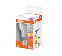 Osram - Bombilla LED A60 18W 827 MATE E-27 regulable con tono cálido 2700K, 2452 lm y 15.000 horas de duración para luces interiores, lámparas de techo y apliques de pared interior
