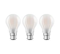 OSRAM bombilla LED B22d Classic 827 6,5W set3 mate EC:EPREL:523073
