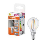 Osram bombilla LED E14 filamento tansparente esférica P45 4000K de 1,8 W (25 W)