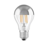 OSRAM bombilla LED E27 6,5W Mirror silver 2.700K EC:EPREL:523201