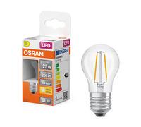 Osram Bombilla LED E27 Esférica P45 Filamento Transparente 2700K 1,8 W (25 W)
