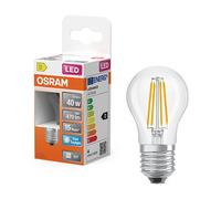 Osram Bombilla LED E27 Esférica P45 Filamento Transparente 6500K 3,4 W (40 W)