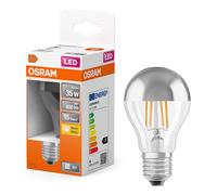Osram Bombilla LED E27 Pera A60 Filamento Espejo superior Plateada 2700K 4W (35W)