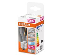 Osram - Bombilla LED esférica 5 W E27 840 lm regulable y dimmable para lámparas de mesita de noche, salón y techo, 470 lm, 15.000 horas, 77x45 mm