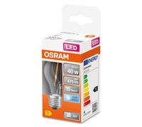 Osram - Bombilla LED esférica con filamento clara de 4 W, casquillo E27, 840 K, 470 lm y 15.000 horas de duración, ideal para lámparas de techo, mesita de noche y salón