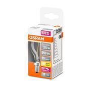 Osram - Bombilla LED esférica E14 2,8 W 250 lm 827 15.000 h regulable y dimmable para lámparas de mesa de noche, techo y salón, ideal para luces interiores y apliques de pared