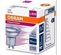 Osram - Bombilla LED GU10 6,9 W 575 lm 120º, ahorro energético vs halógenas, ideal para focos empotrables y de superficie, luces interiores y lámparas de techo