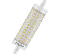Osram - Bombilla LED R7S LINEAL LED 118mm 16W 827 regulable con dimmer, 2000 lm y 25.000 horas de vida útil para lámpara de pie salón, plafón led techo y luces interiores