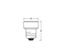OSRAM Bombilla LED Star Flat E27 3.5W 2700K anillo intercambiable. EC:EPREL:1891351