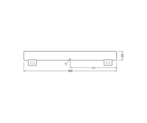 OSRAM bombilla linear LED S14s 3W tubo 2,700K 30cm mate atenuable EC:EPREL:1838198