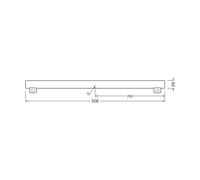 OSRAM bombilla linear LED S14s 4.7W tubo 2,700K 50cm mate atenuable EC:EPREL:1838200