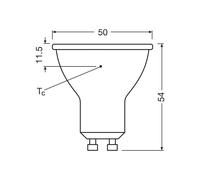 OSRAM bombilla reflectora LED GU10 6.9W 60° 840 claro EC:EPREL:522981