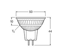 OSRAM bombilla reflectora LED GU5.3 juego de 3, 6,5 W, 12 V, 2.700 K, 36° EC:EPREL:1368234