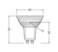 OSRAM bombilla reflectora LED PAR16 GU10 2,5W 100° 4.000K Paquete de 3 EC:EPREL:1877431