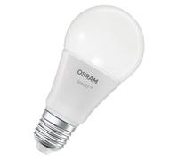 OSRAM Lámpara LED inteligente A60, forma de bombilla E27, 9 W, ZigBee 3.0, blanco ajustable 2700-6500 K, regulable, Alexa, Asistente de Google
