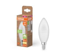 OSRAM Bombillas LED E14, LED Star B 60 Reciclaje 7,5W, 2700K blanco cálido, mate, 806 lm, 40% plástico reciclado, reemplaza bombillas tradicionales de 60W