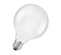 OSRAM con forma clásica de globo, con filamento LED decorativo en diseño esmerilado, A, E27, 5 W, 1055 lm, 2700 K, blanco cálido. Sin calentar, 100% de luz inmediatamente.