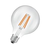 OSRAM con forma clásica Edison, con filamento LED decorativo, A, E27, 5 W, 1055 lm, 2700 K, blanco cálido. Sin calentar, 100% luz inmediatamente. Parpadeo bajo.
