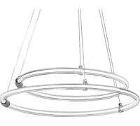 Lámpara de techo colgante transparente ø49.8 cm aura osram 2 luces led cálidas 3000k 3200 lm con intensidad regulable