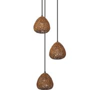 OSRAM Decor Paper Drop: Lámpara colgante decorativa de papel, 367 mm, de 3 luces, con casquillo E27, material: papel/metal, IP20, color beige