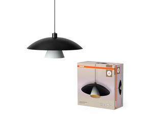 OSRAM DECOR Seta voladora Lámpara colgante E27 Negro/Blanco | Decor Flying Mushroom, Ceiling Luminaire, Negro/Blanco, 500 mm dia, Paquete de 1