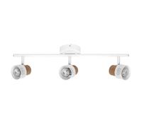 OSRAM DECOR SPOT CORK, 3 x 3,4W, 690 lúmenes, blanco, foco direccional, cabezales ajustables, versátil, foco para interiores, bombillas LED reemplazables, regulable, luz de color blanco cálido, casqui