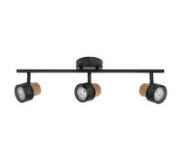 OSRAM DECOR SPOT CORK, 3 x 3,4W, 690 lúmenes, , foco direccional, cabezales ajustables, versátil, foco para interiores, bombillas LED reemplazables, regulable, luz de color blanco cálido, casquillo GU
