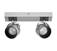 OSRAM DECOR SPOT JUPITER, 11,5W, 410lm, plateado, foco direccional, cabezales ajustables, versátil, ideal para interiores, luz blanca cálida, óptica de alta calidad, montaje sencillo