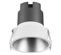 OSRAM Downlight empotrable SPOT TWIST, plateado, 10W, 800lm, 830 WT, 93mm de diámetro, temperatura de color blanco cálido, hasta un 90% de ahorro de energía en comparación con los downlights