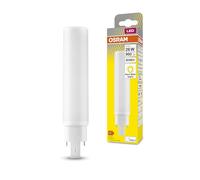 Osram Lámpara LED DULUX D/E 26 G24Q-2 – 10 W, 990 lm, 3000K blanco cálido, giratoria
