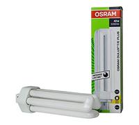 Osram Dulux T/E Plus. Bombilla de fluorescencia compacta 42W 3000K GX24q-4. 3.050 Lumen. 20.000 Horas. Dimensiones: 169 X 41mm. Luz cálida.