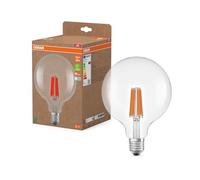 OSRAM en forma clásica de globo, con filamento LED decorativo, A, E27, 2,2 W, 470 lm, 2700 K, blanco cálido. Sin calentar, 100% luz inmediatamente. Parpadeo bajo.