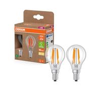 Osram Bombilla Energy Class mini bola 2,2 W 470 lm luz blanca cálida 2700 K CRI 80 E14 45 mm vidrio