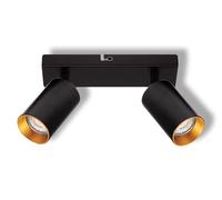 OSRAM Foco de techo LED Spot Eternal 2x GU10 negro oro