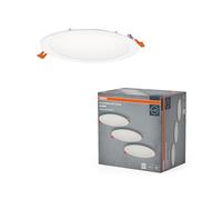 OSRAM Foco empotrable LED Essential Slim 225 mm 22 W 4000 K Blanco | LED spot and downlight recess slim, Spot lights and ceiling spots, Blanco, 225 mm dia, 25000 h, Paquete de 3