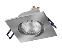 OSRAM Foco empotrable LED Spot Set cuadrado níquel satinado | Spot Set Recess GU10 Adjustable Square, Spot lights and ceiling spots, Níquel satinado, 25000 h, Paquete de 3