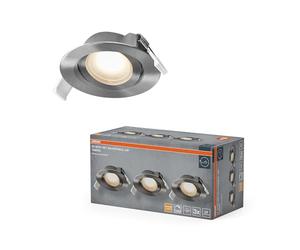 OSRAM Foco empotrable LED Spot Set DIM 4,9W 120° níquel satinado