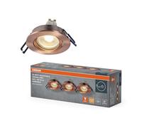 OSRAM Foco empotrable LED Spot Set DIM 6W latón rojo