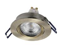 OSRAM Foco empotrable LED Spot Set flexible de 4,5 W, color verde y latón
