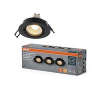 OSRAM Foco LED empotrable Spot Set DIM 6W Negro 85mm